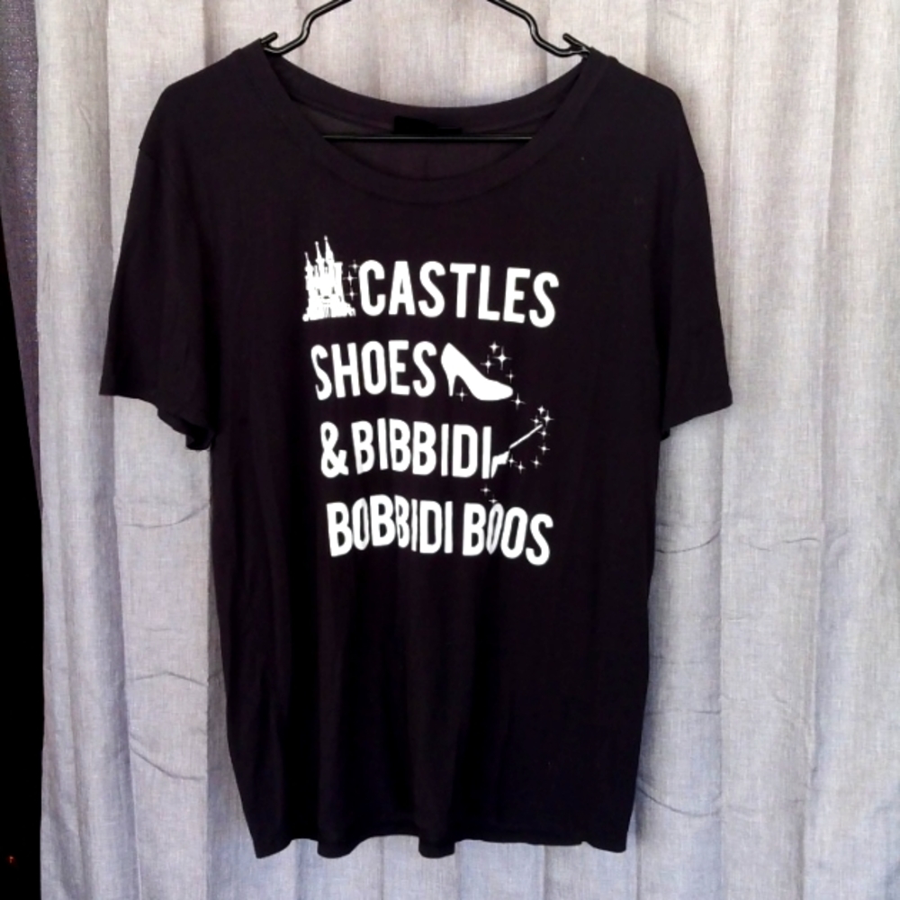 Disney authentic never worn Black Cinderella T size small